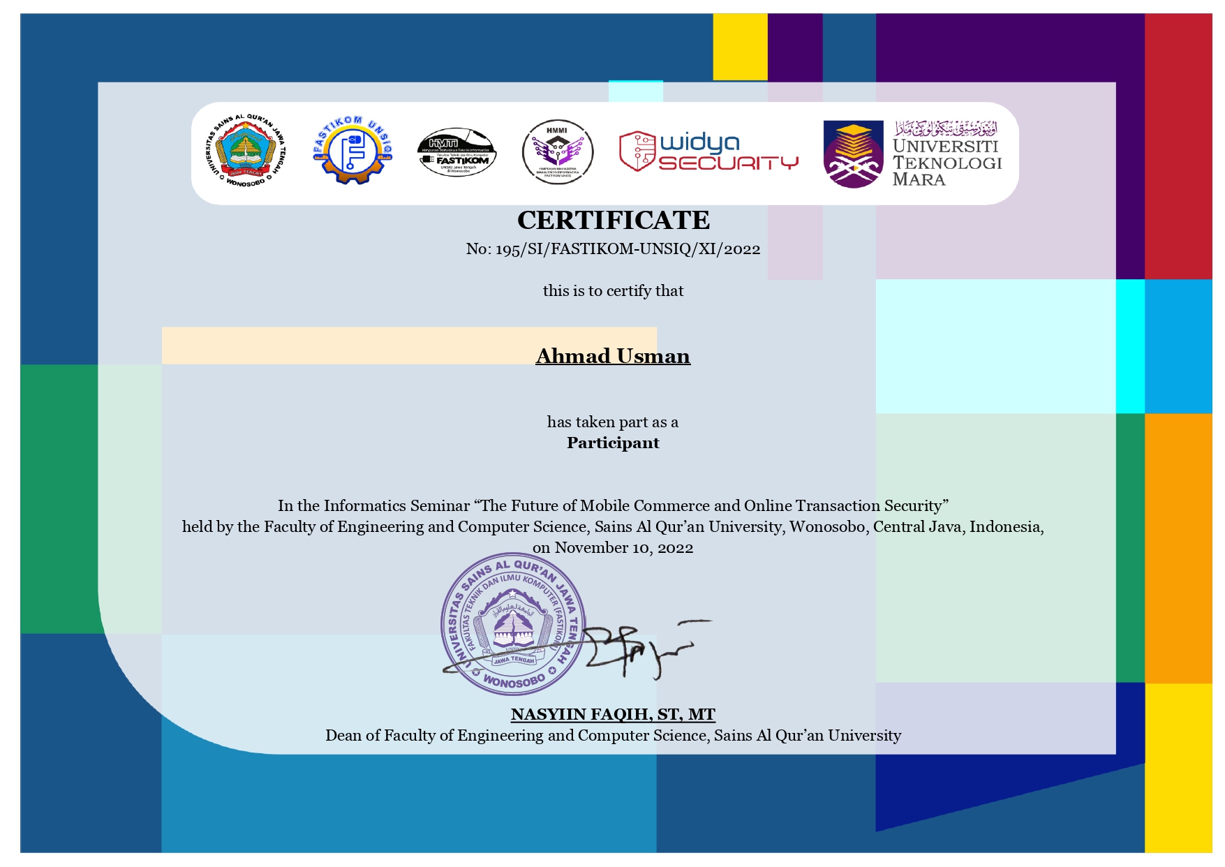 Informatics Seminar